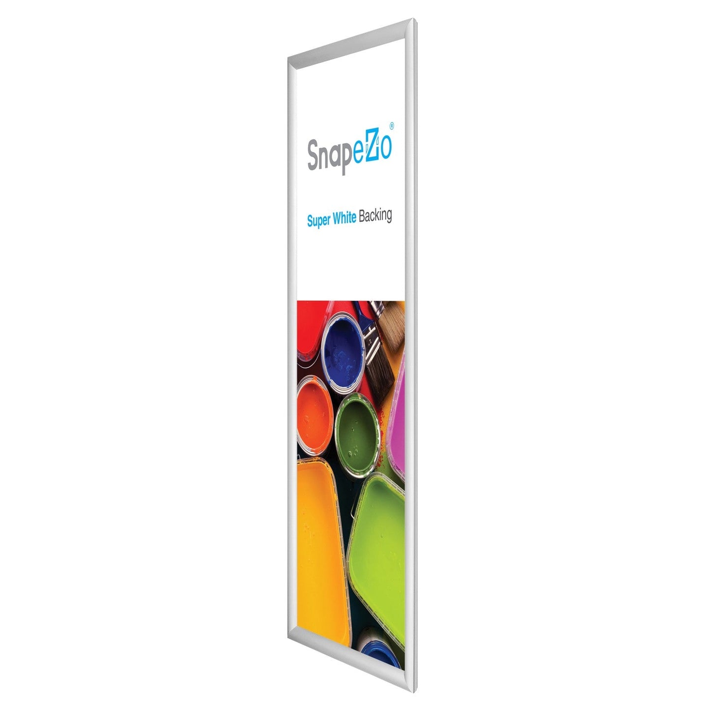 Load image into Gallery viewer, 12x36 Silver SnapeZo® Snap Frame - 1.2&amp;quot; Profile

