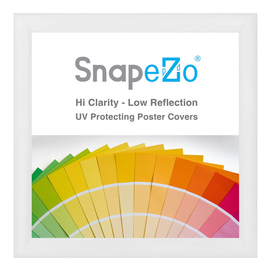 28x28 White SnapeZo® Snap Frame - 1.2" Profile