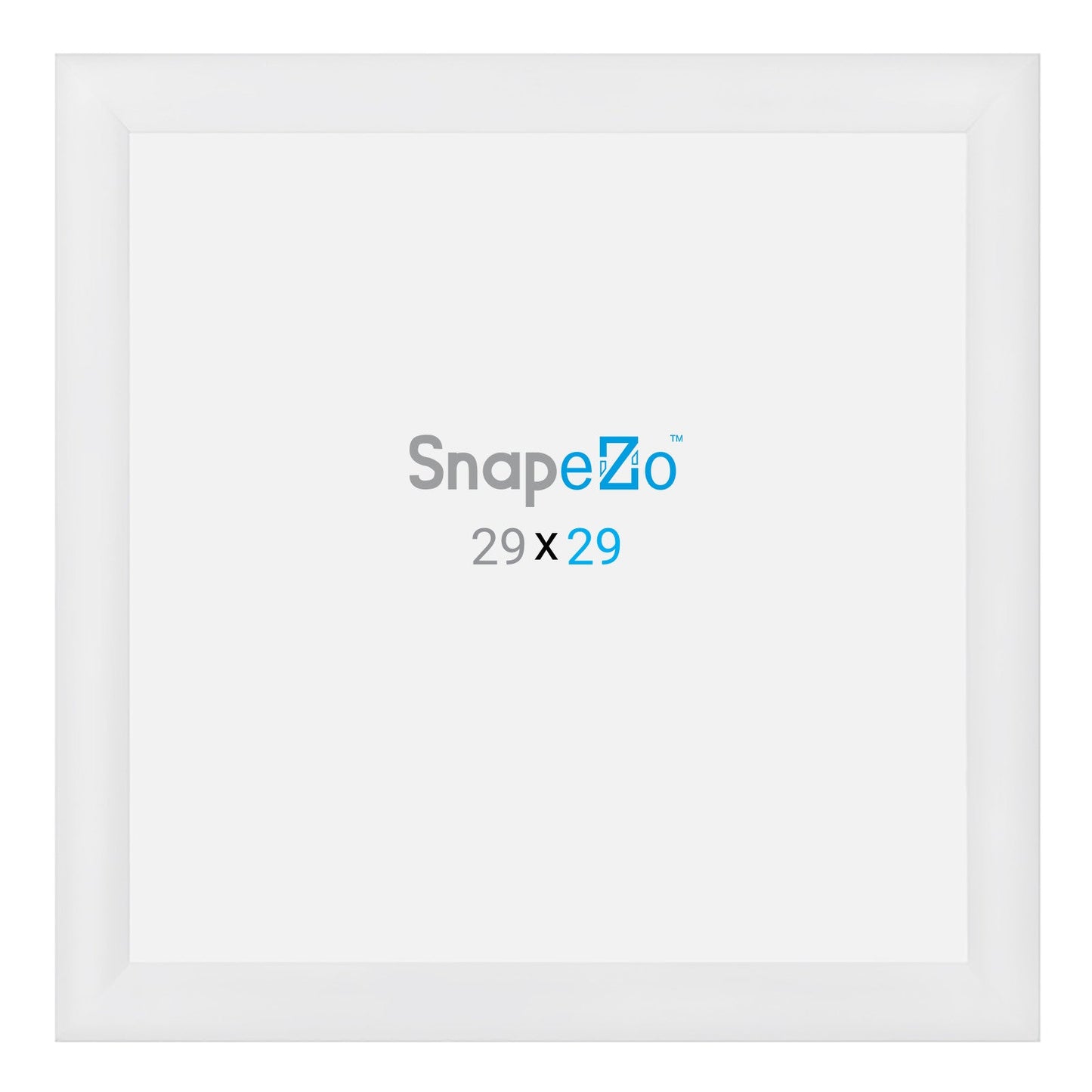 29x29 White SnapeZo® Snap Frame - 1.2" Profile