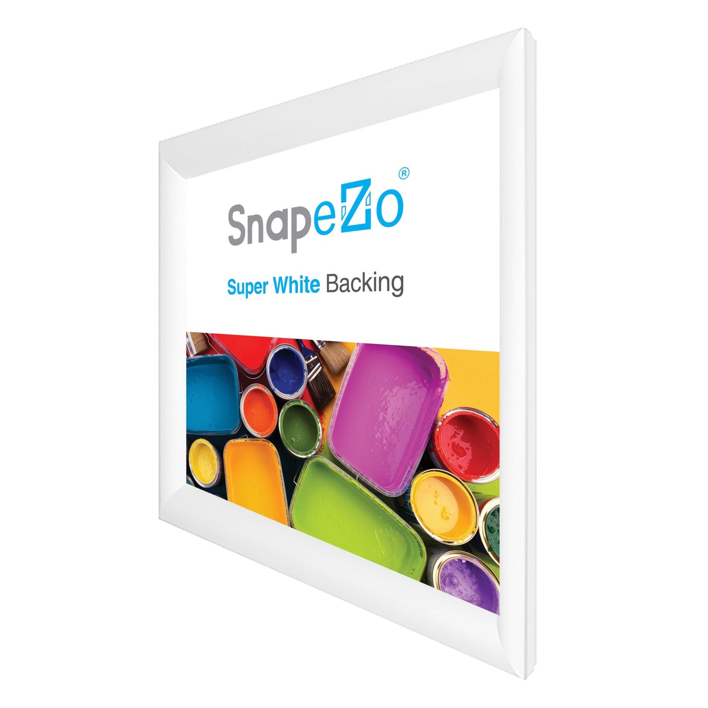 26x26 White SnapeZo® Snap Frame - 1.2" Profile