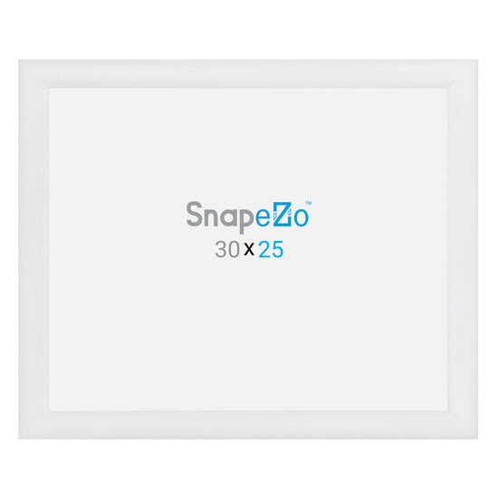 Load image into Gallery viewer, 25x30 White SnapeZo® Snap Frame - 1.2&amp;quot; Profile
