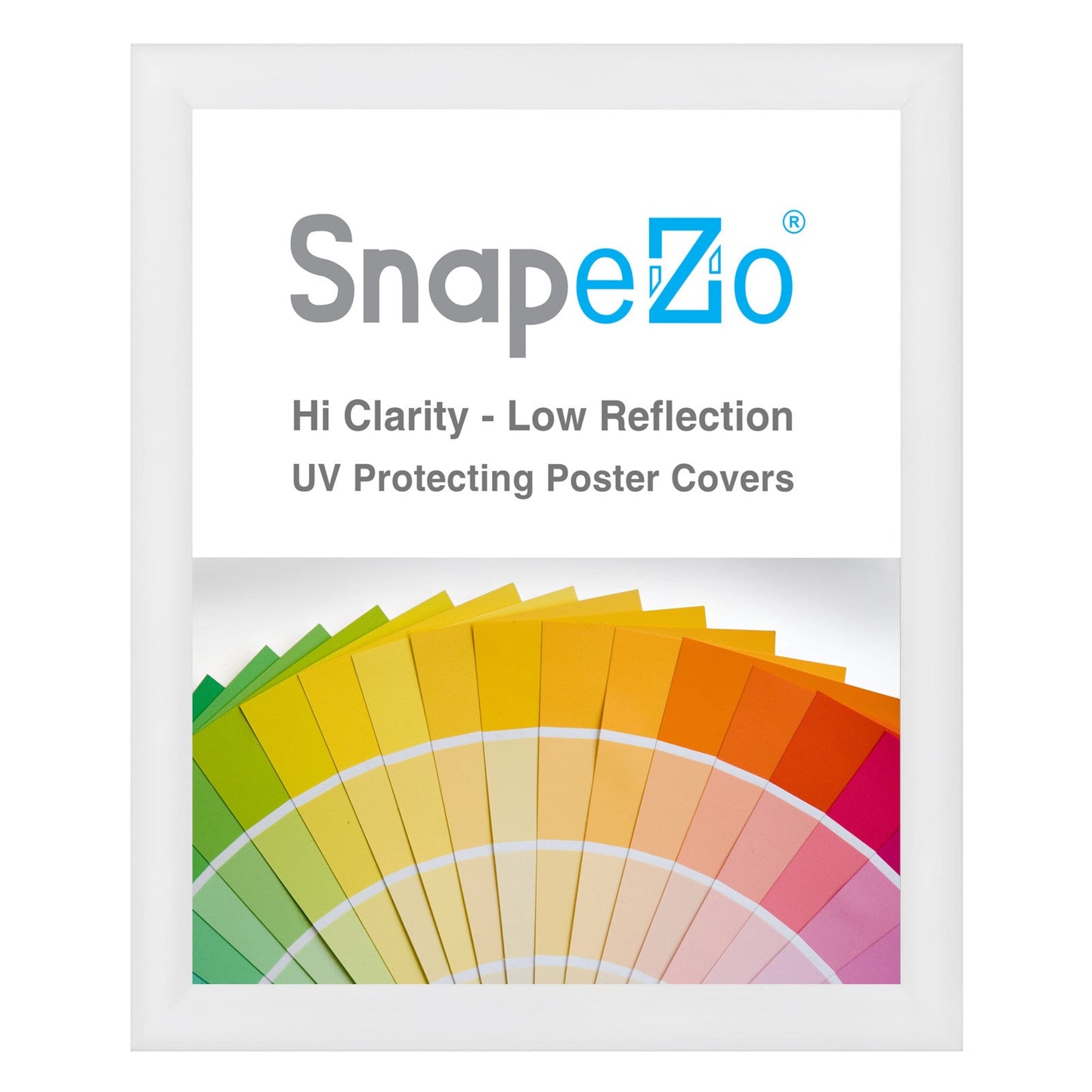 Load image into Gallery viewer, 23x27 White SnapeZo® Snap Frame - 1.2&amp;quot; Profile
