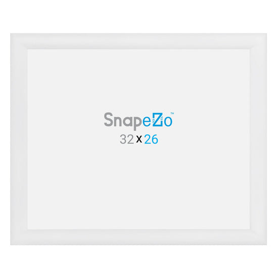 26x32 White SnapeZo® Snap Frame - 1.2" Profile