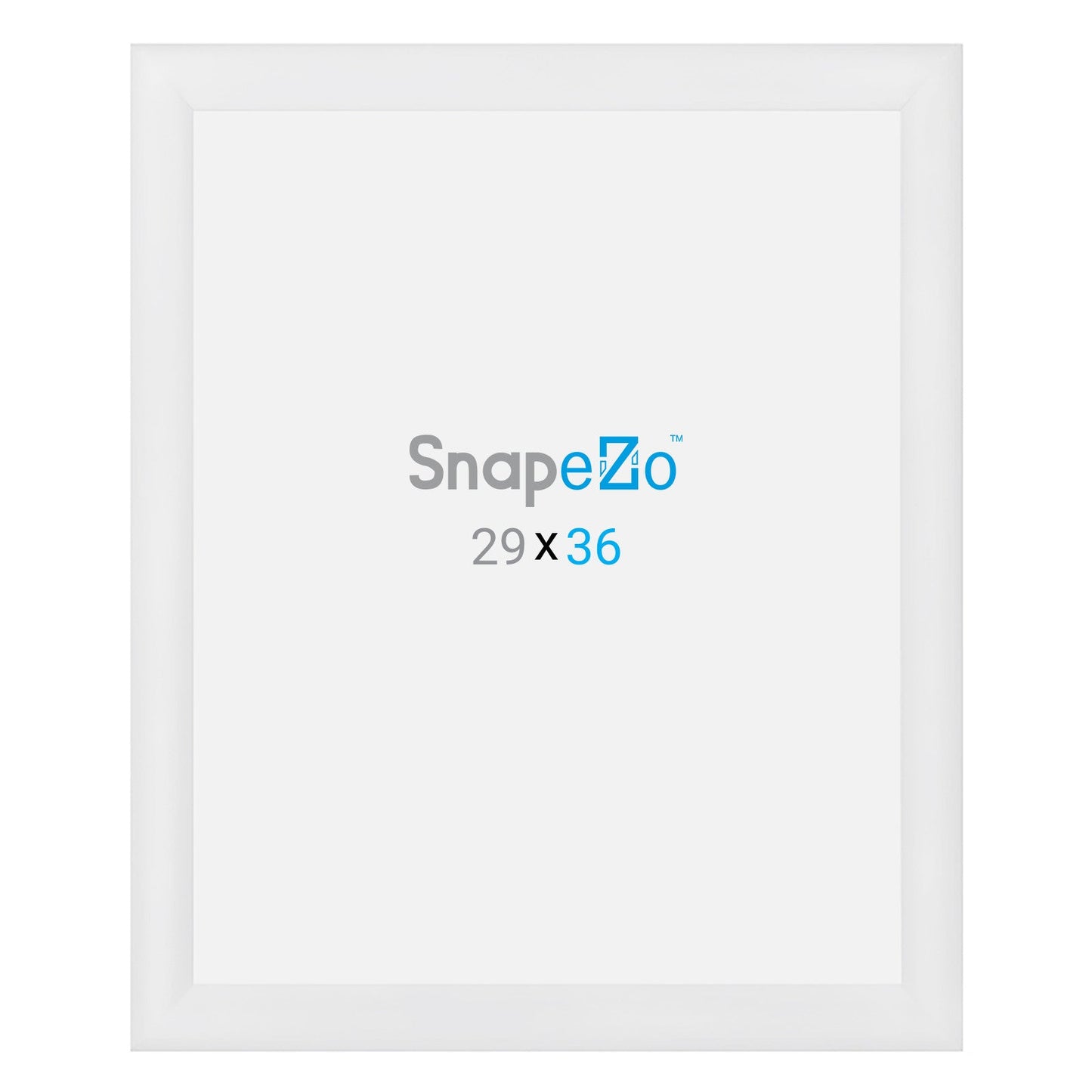 29x36 White SnapeZo® Snap Frame - 1.2" Profile
