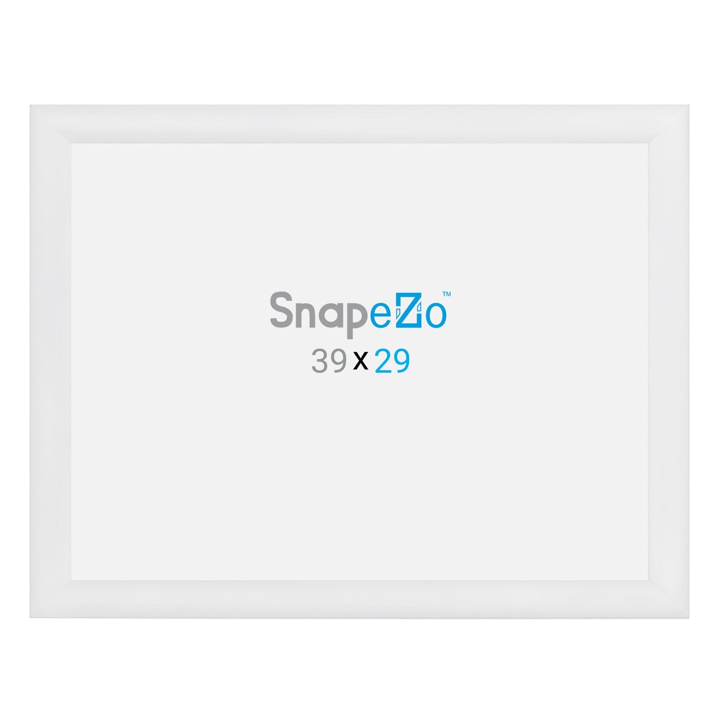 29x39 White SnapeZo® Snap Frame - 1.2" Profile