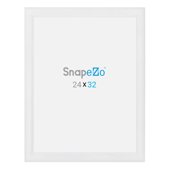 24x32 White SnapeZo® Snap Frame - 1.2" Profile