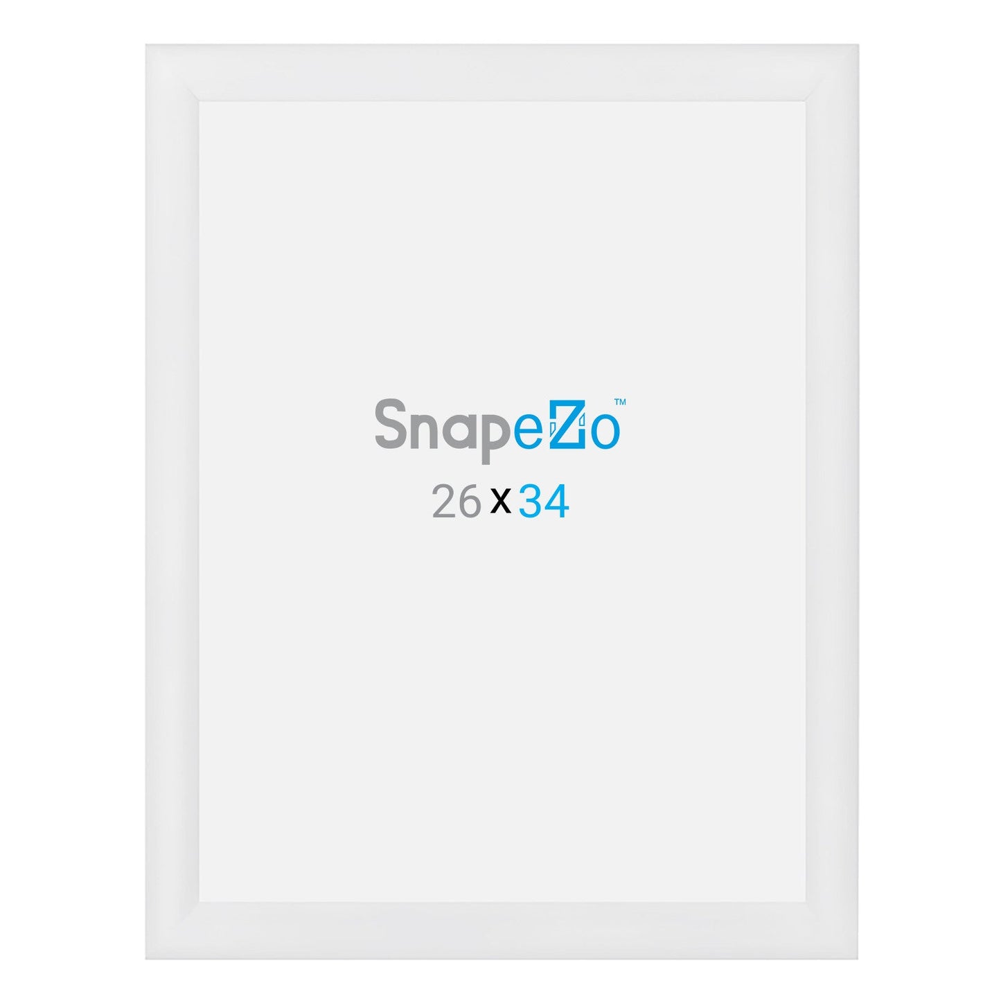 26x34 White SnapeZo® Snap Frame - 1.2" Profile