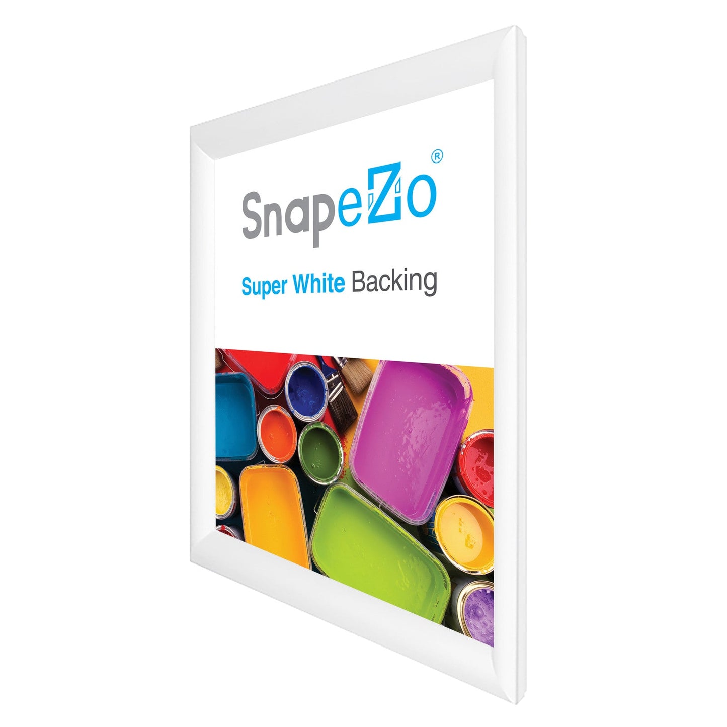 Load image into Gallery viewer, 28x36 White SnapeZo® Snap Frame - 1.2&amp;quot; Profile
