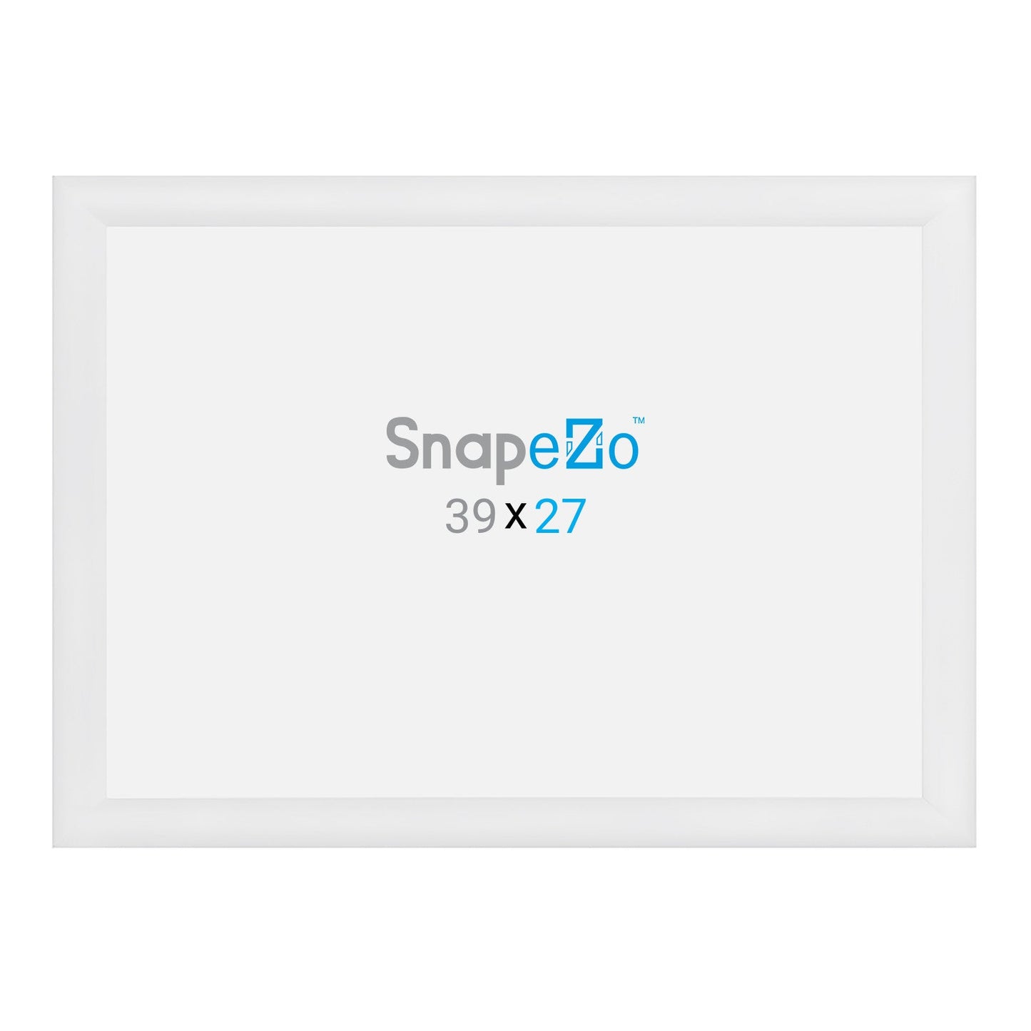 27x39 White SnapeZo® Snap Frame - 1.2" Profile