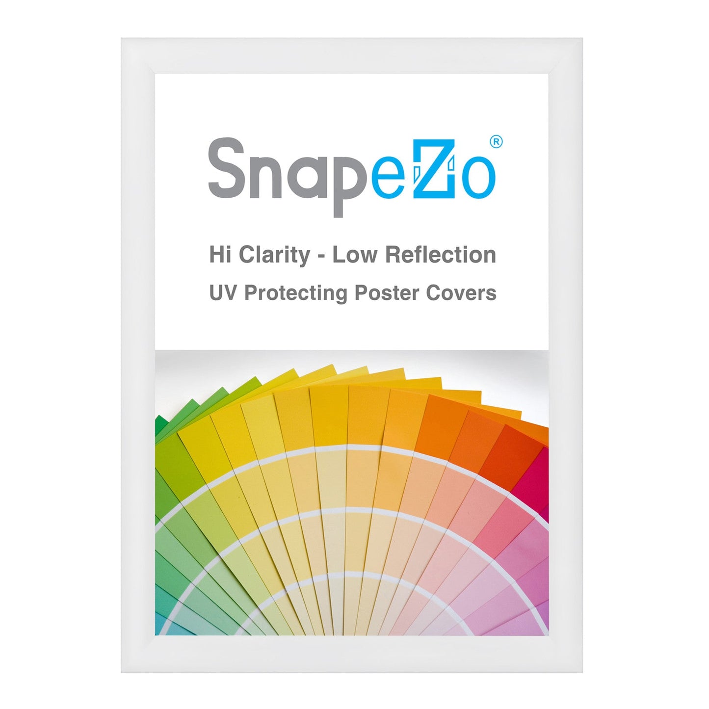 24x34 White SnapeZo® Snap Frame - 1.2" Profile