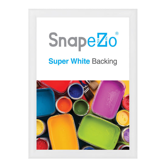 27x37 White SnapeZo® Snap Frame - 1.2" Profile