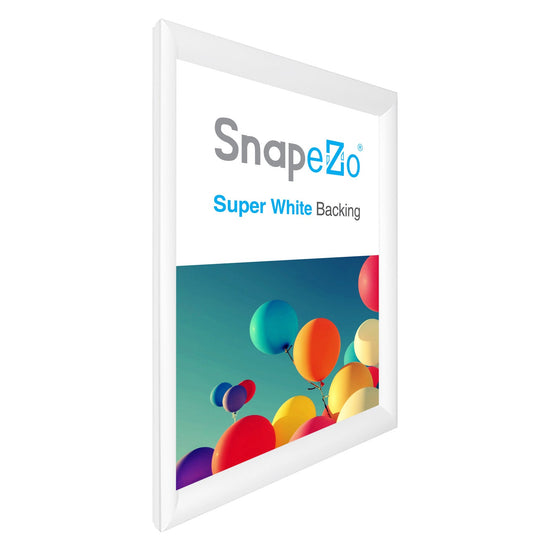 A1 White SnapeZo® Snap Frame - 1.2" Profile