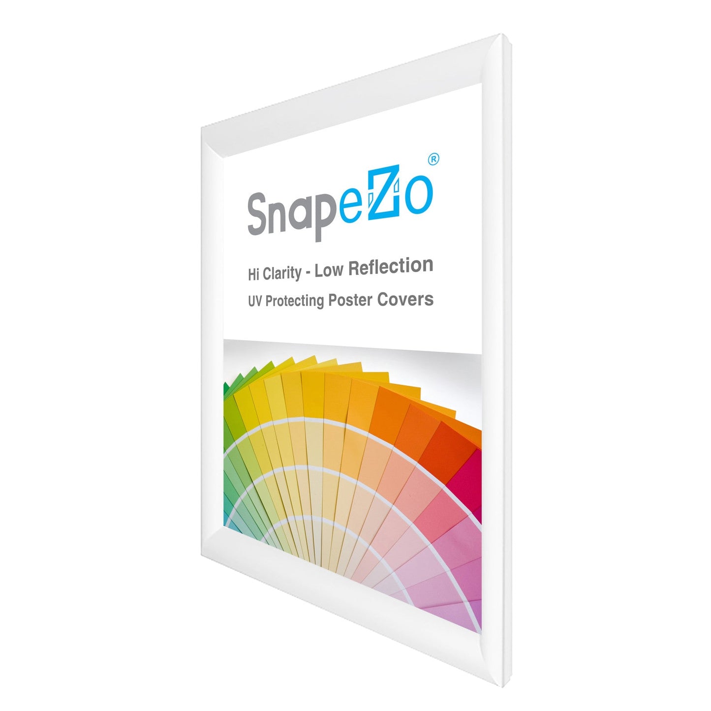 28x40 White SnapeZo® Snap Frame - 1.2" Profile