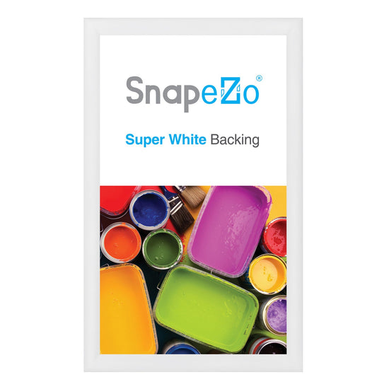 18x30 White SnapeZo® Snap Frame - 1.2" Profile
