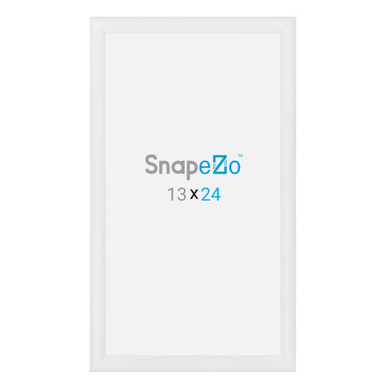 Load image into Gallery viewer, 13x24 White SnapeZo® Snap Frame - 1.2&amp;quot; Profile

