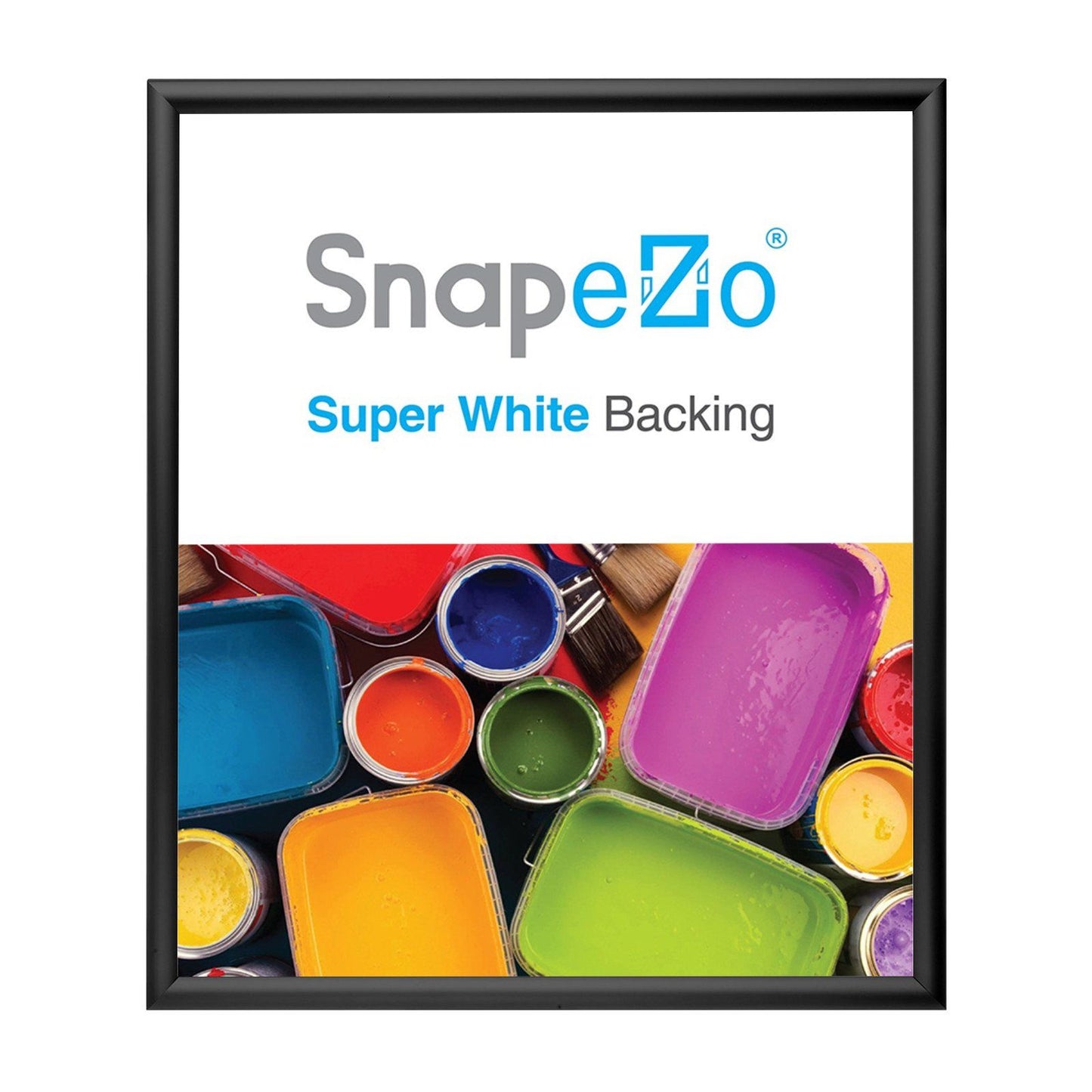 Load image into Gallery viewer, 14x16 Black SnapeZo® Snap Frame - 1.2 Inch Profile
