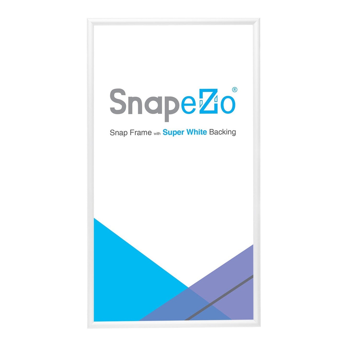14x26 White SnapeZo® Snap Frame - 1.2 Inch Profile
