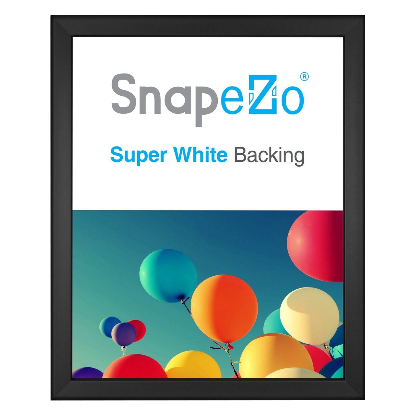 16x20 Black SnapeZo® Snap Frame - 0.8 Inch Profile