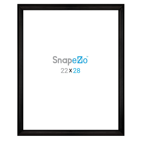 22x28 Brushed Black SnapeZo® Snap Frame - 1" Profile