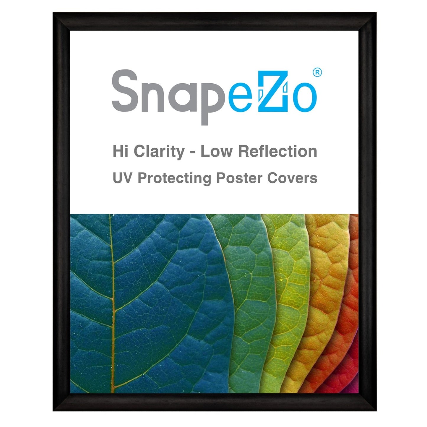 22x28 Brushed Black SnapeZo® Snap Frame - 1" Profile