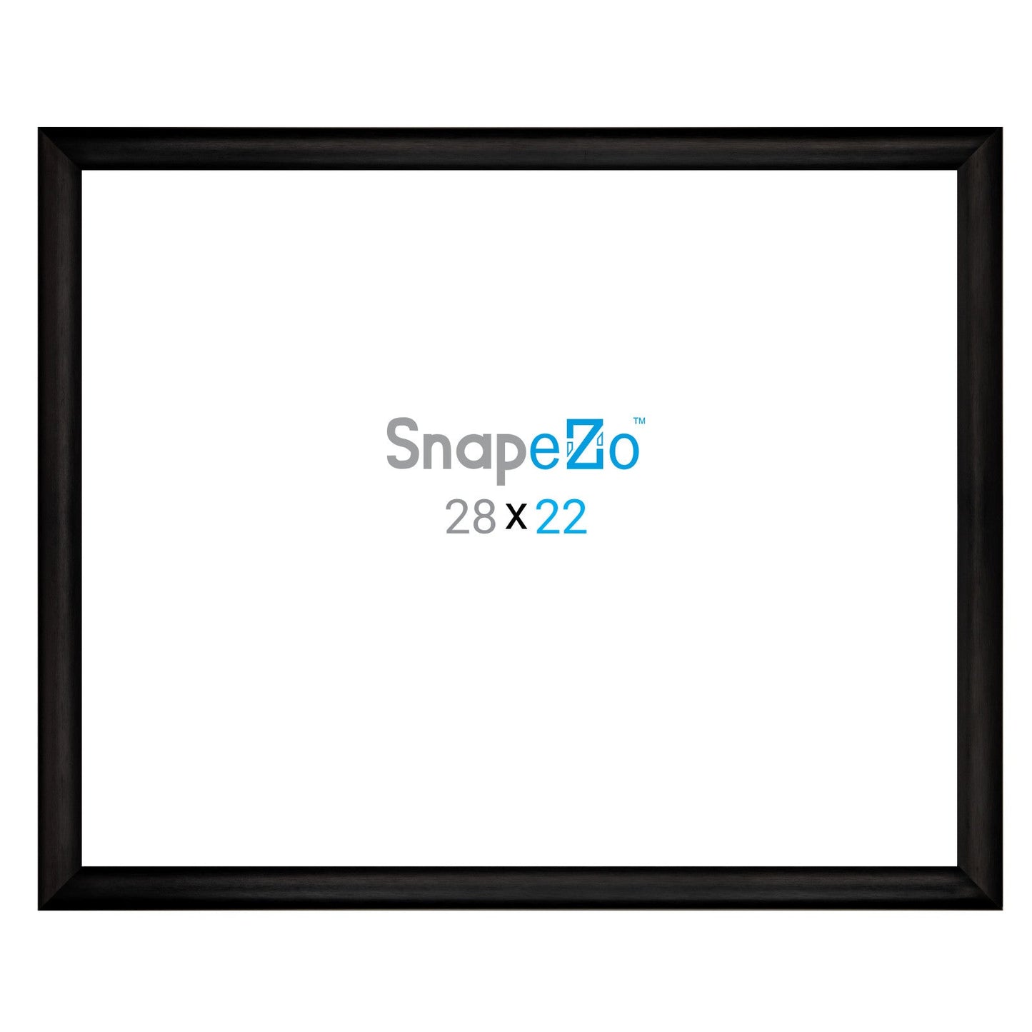 22x28 Brushed Black SnapeZo® Snap Frame - 1" Profile