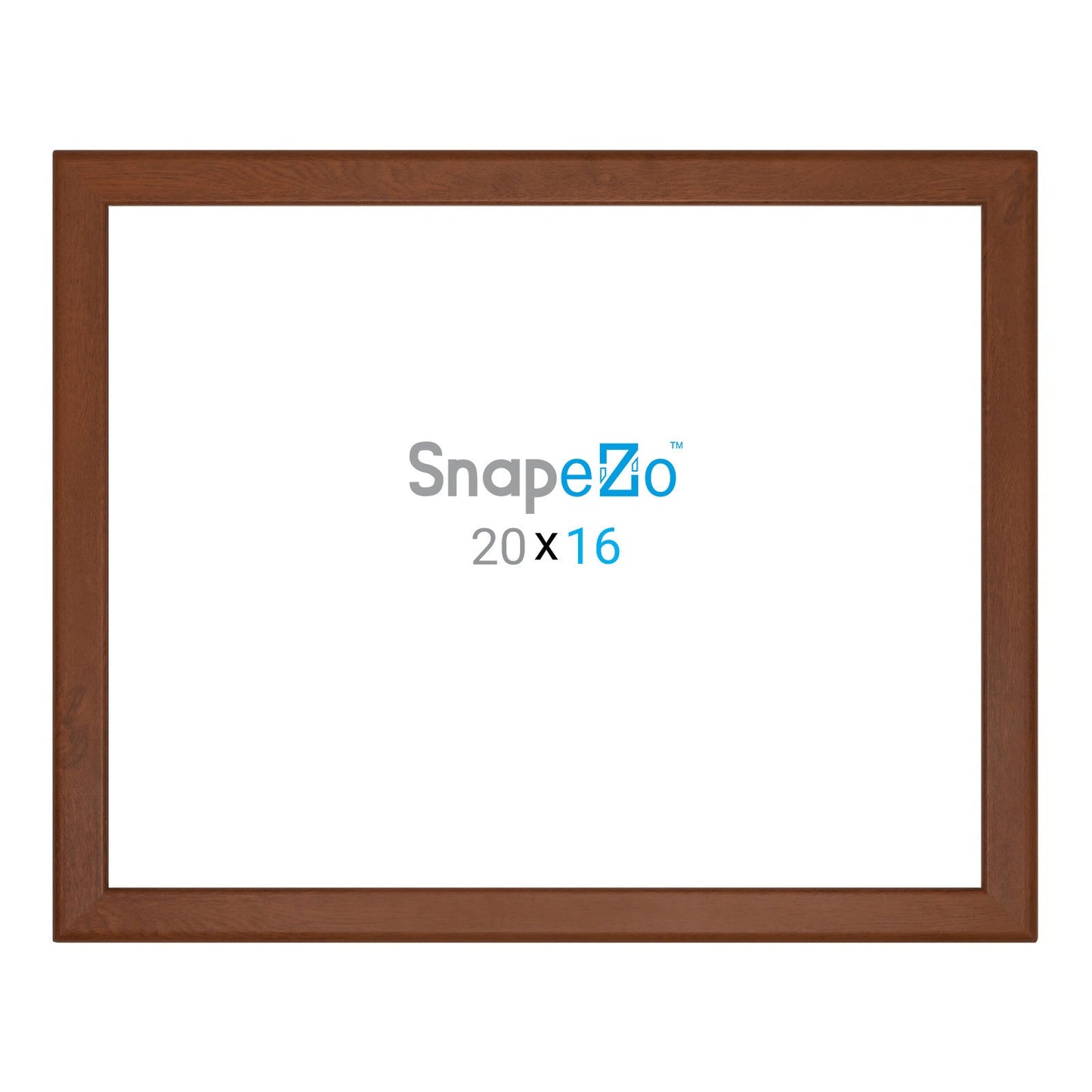 16x20 Dark Wood SnapeZo® Snap Frame - 1.25" Profile