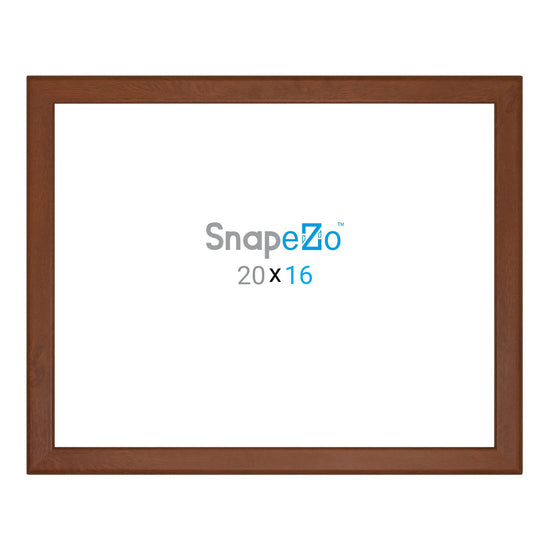 16x20 Dark Wood SnapeZo® Snap Frame - 1.25" Profile