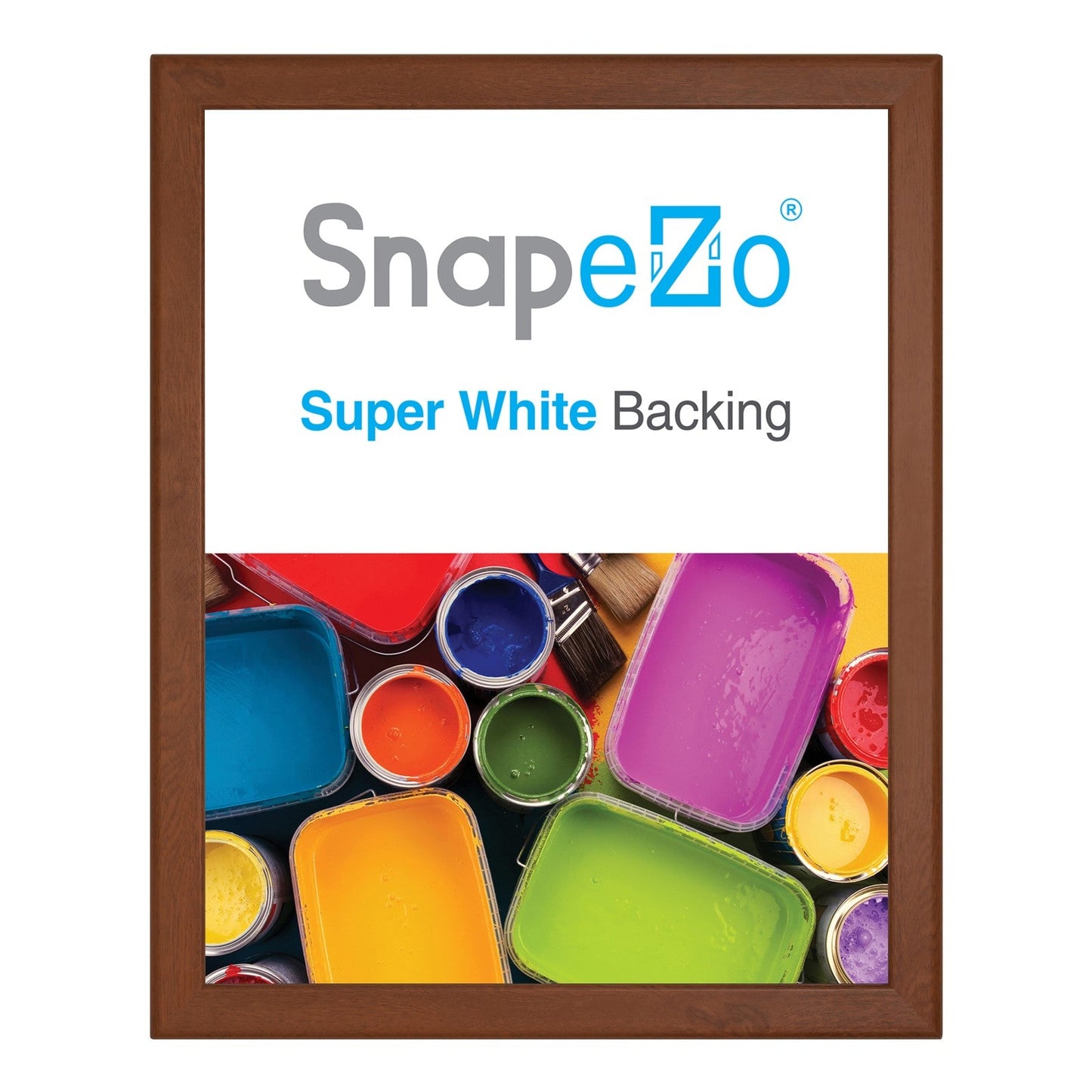 22x28 Dark Wood SnapeZo® Snap Frame - 1.25" Profile