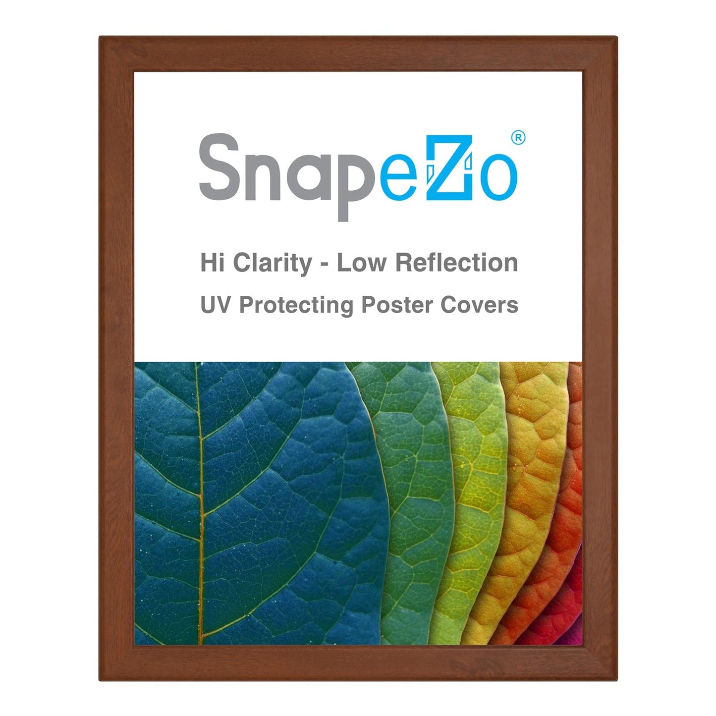 16x20 Dark Wood SnapeZo® Snap Frame - 1.25" Profile