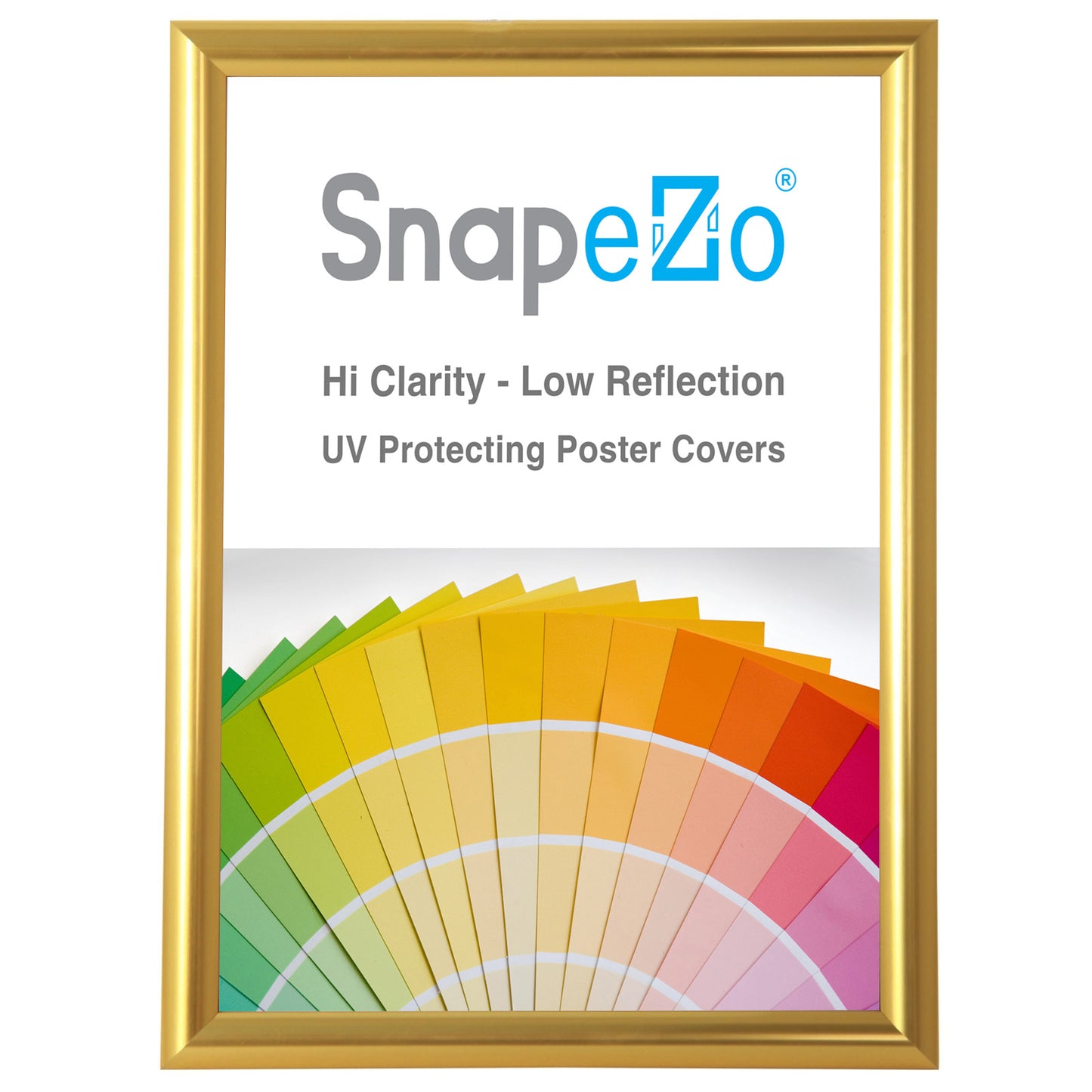 Load image into Gallery viewer, 36x48 Gold Effect Poster Frame 1.25 Inch Snapezo®

