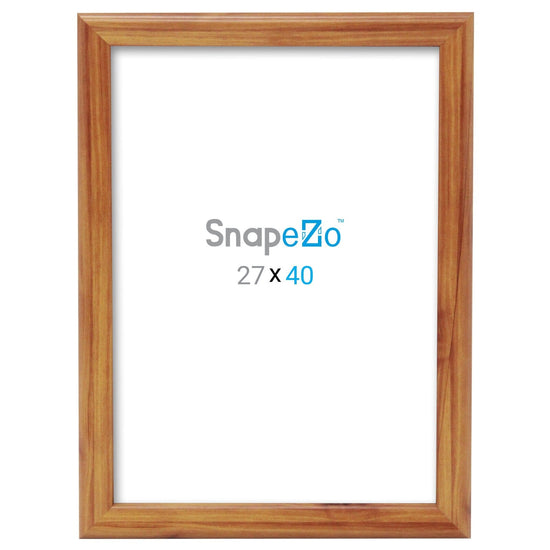 27x40 Wood Effect Movie Poster Frame 1.25 Inch SnapeZo®
