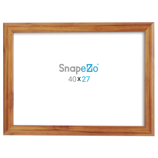 27x40 Wood Effect Movie Poster Frame 1.25 Inch SnapeZo®