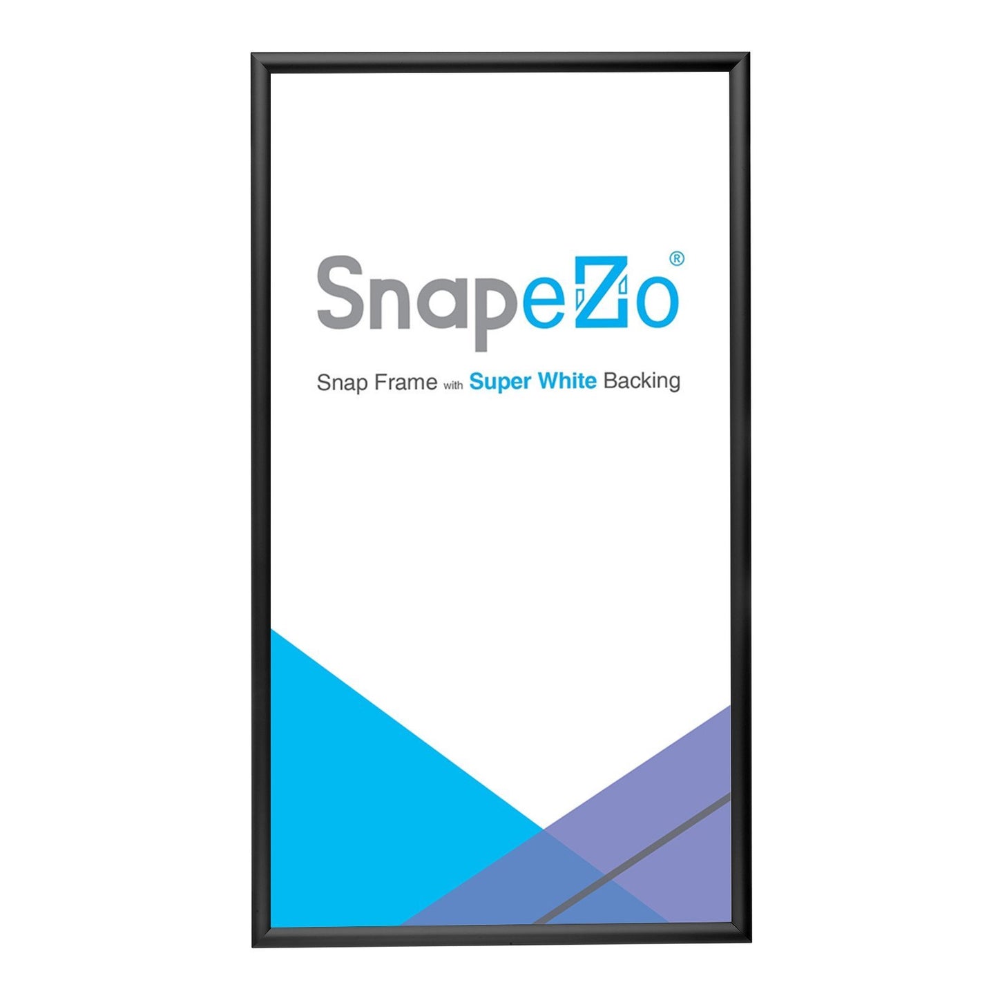 16x30 Black SnapeZo® Snap Frame - 1.2 Inch Profile