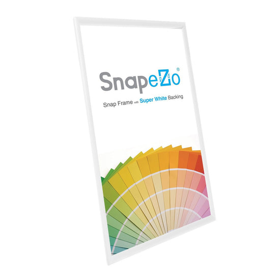 16x30 White SnapeZo® Snap Frame - 1.2 Inch Profile