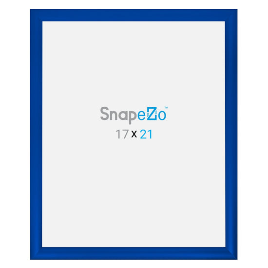 Load image into Gallery viewer, 17x21 Blue SnapeZo® Snap Frame - 1.2&amp;quot; Profile

