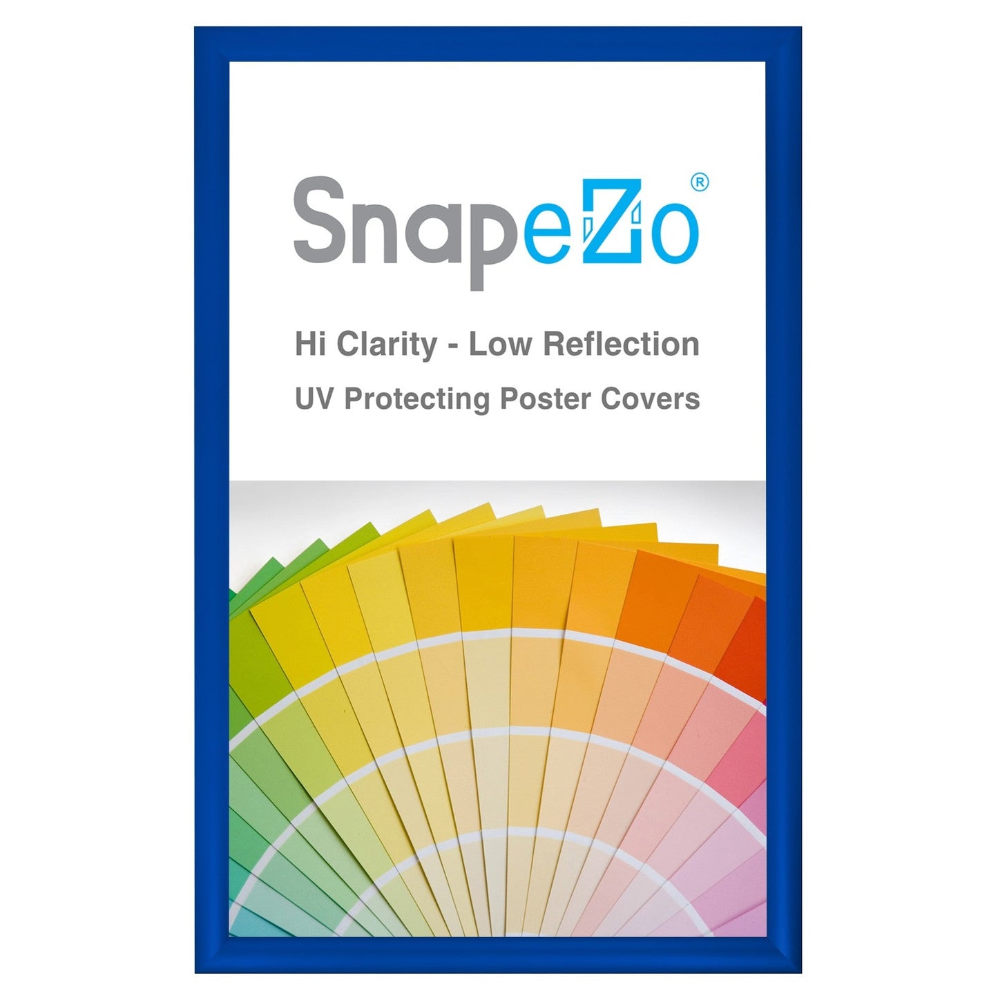 Load image into Gallery viewer, 19x30 Blue SnapeZo® Snap Frame - 1.2&amp;quot; Profile
