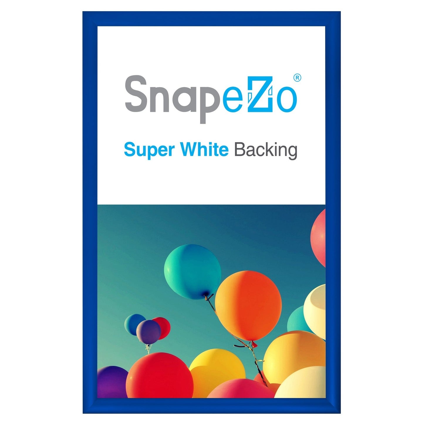 14x22 Blue SnapeZo® Snap Frame - 1.2" Profile