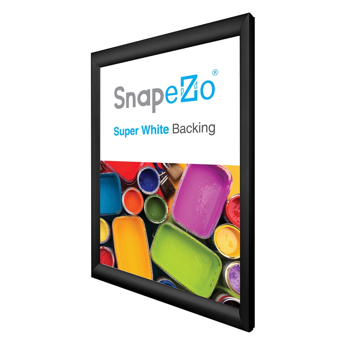 Load image into Gallery viewer, 12x17 Black SnapeZo® Snap Frame - 1.2&amp;quot; Profile
