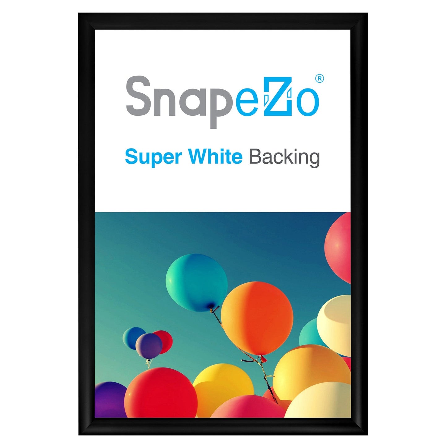 16x24 Black SnapeZo® Snap Frame - 1.2" Profile