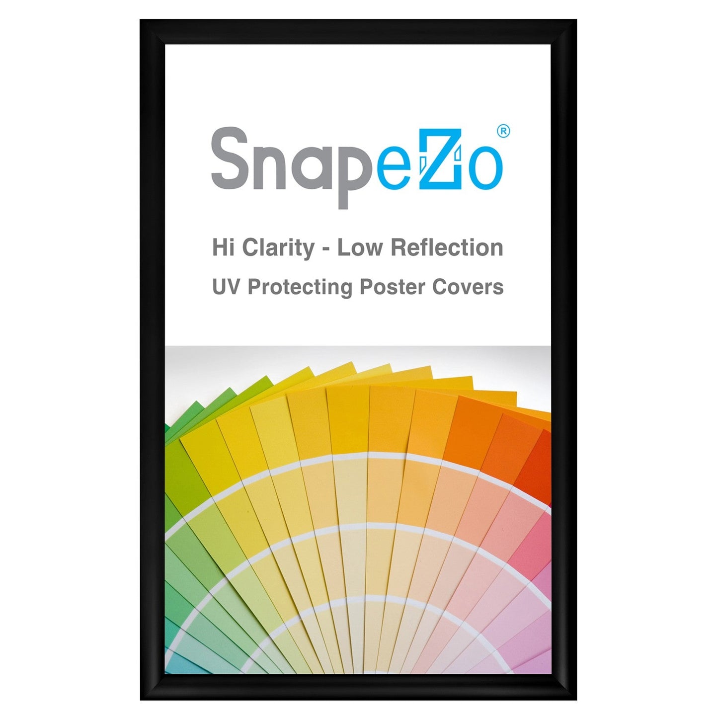 Load image into Gallery viewer, 14x23 Black SnapeZo® Snap Frame - 1.2&amp;quot; Profile
