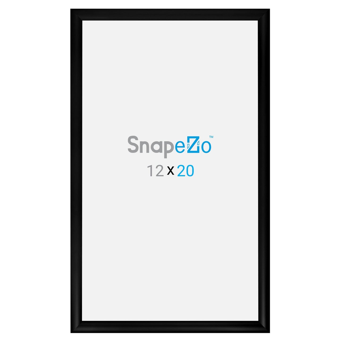 12x20 Black SnapeZo® Snap Frame - 1.2" Profile