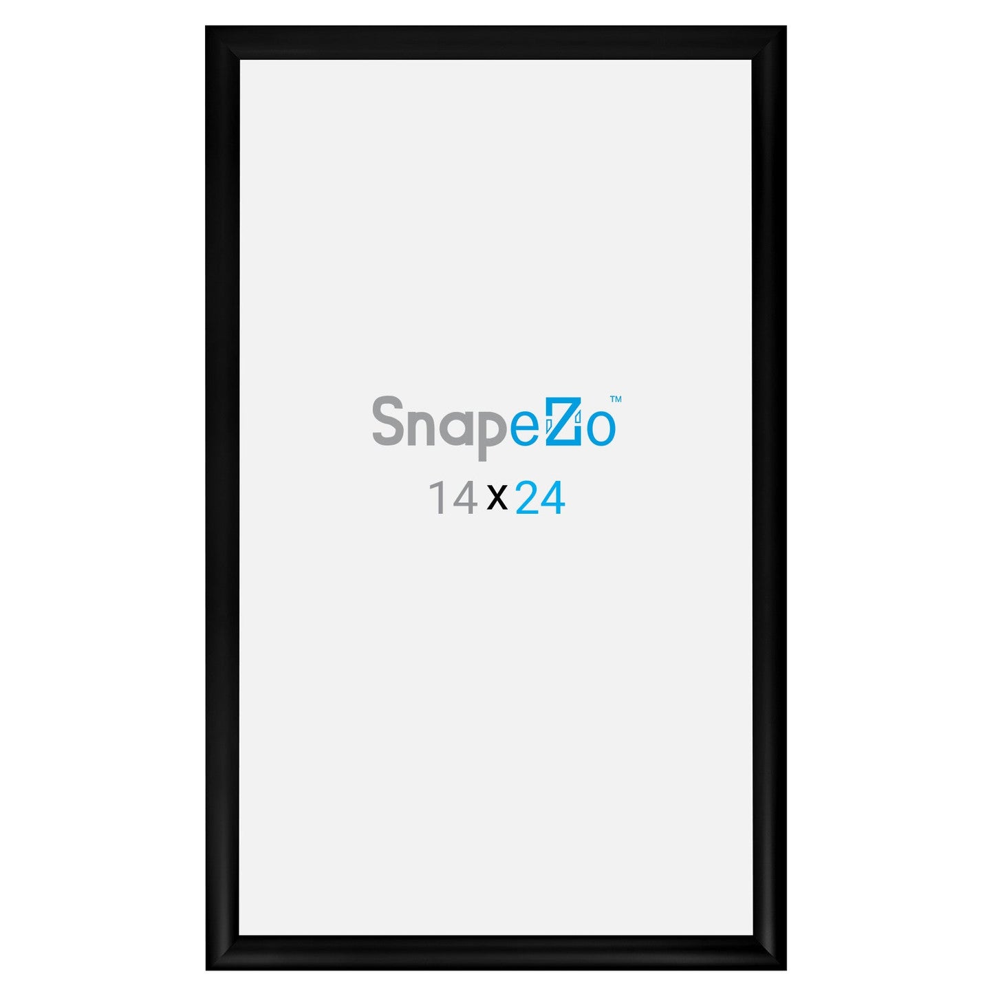 14x24 Black SnapeZo® Snap Frame - 1.2" Profile