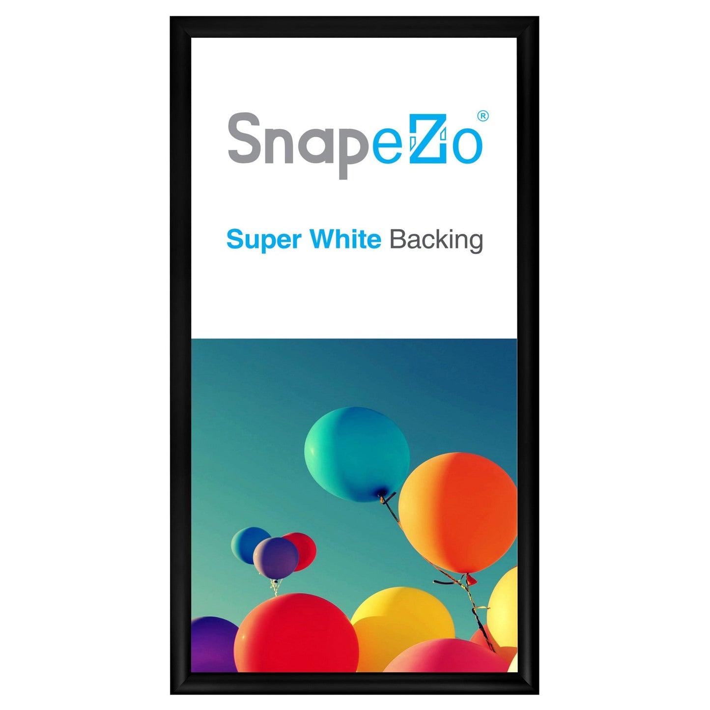 Load image into Gallery viewer, 12x24 Black SnapeZo® Snap Frame - 1.2&amp;quot; Profile
