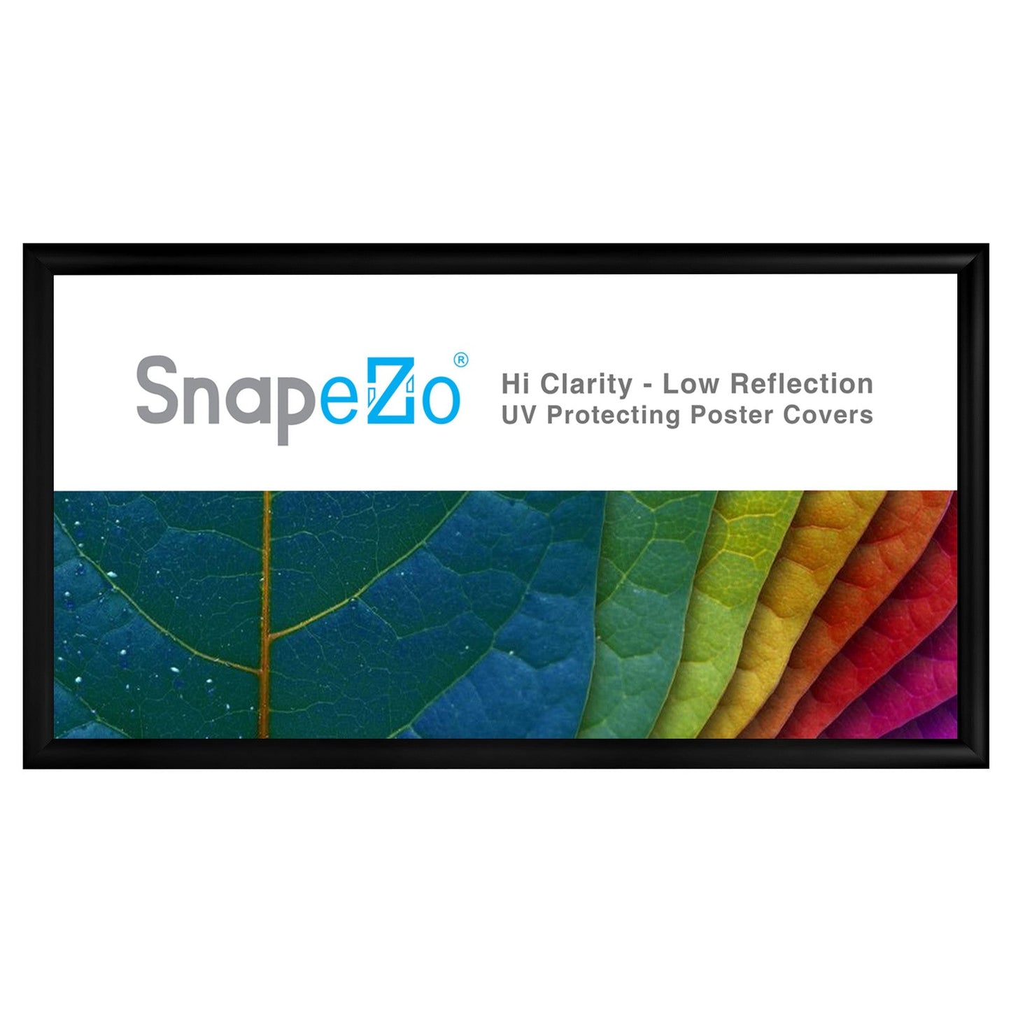 Load image into Gallery viewer, 11x22 Black SnapeZo® Snap Frame - 1.2&amp;quot; Profile
