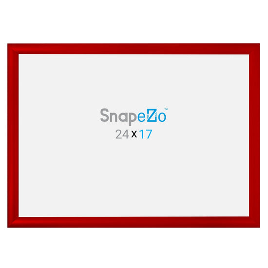 Load image into Gallery viewer, 17x24 Red SnapeZo® Snap Frame - 1.2&amp;quot; Profile
