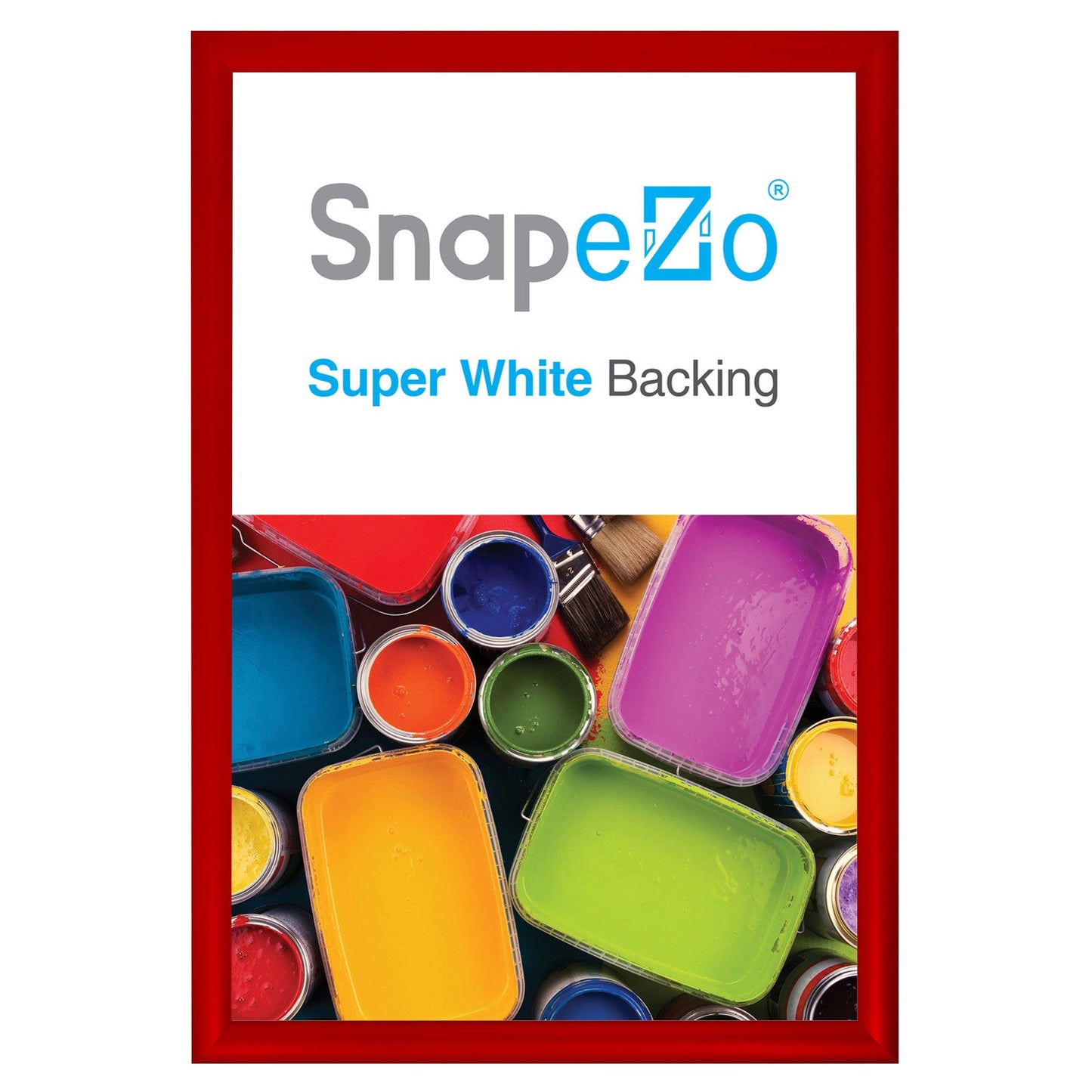 Load image into Gallery viewer, 19x28 Red SnapeZo® Snap Frame - 1.2&amp;quot; Profile
