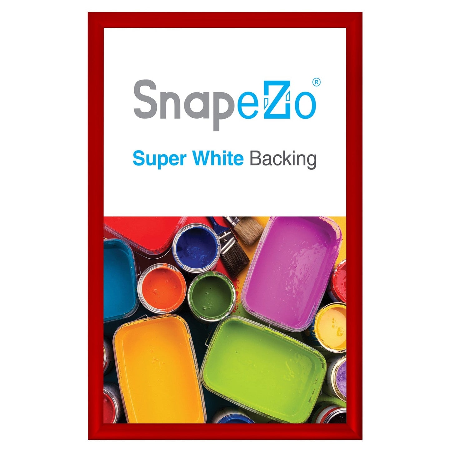 13x21 Red SnapeZo® Snap Frame - 1.2" Profile