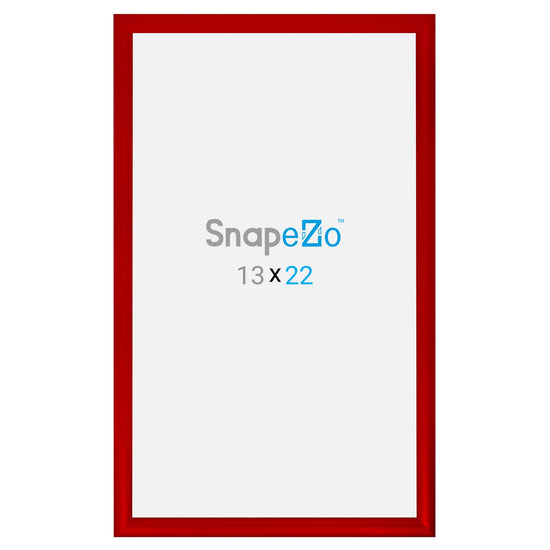 13x22 Red SnapeZo® Snap Frame - 1.2" Profile
