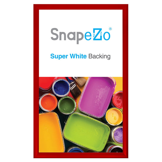 13x22 Red SnapeZo® Snap Frame - 1.2" Profile