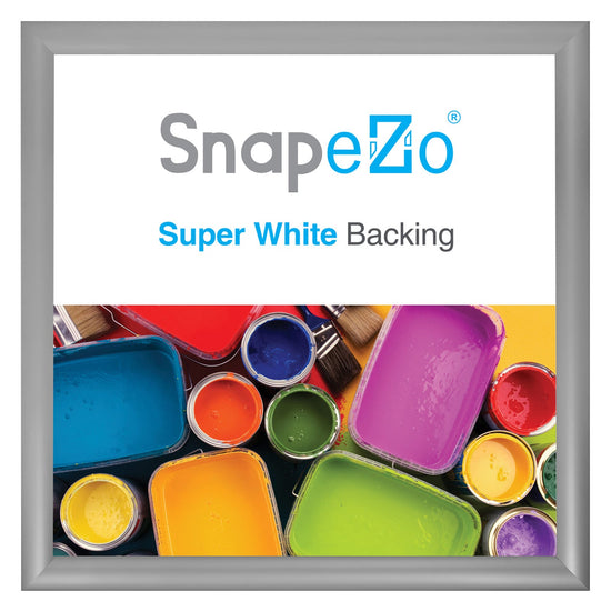 Load image into Gallery viewer, 23x23 Silver SnapeZo® Snap Frame - 1.2&amp;quot; Profile
